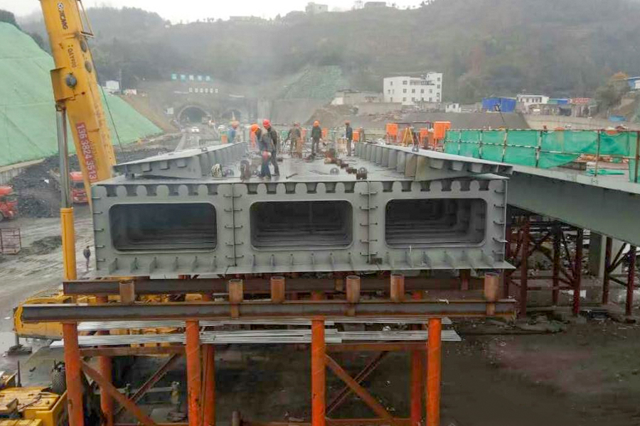 8th Span Steel Box Girder sekce 3, expresní linka Fengxin, město Zunyi, provincie Guizhou